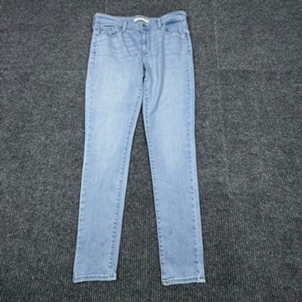 Levis 711 Skinny Jeans Womens 29‎ Light Wash Stretch Denim Blue 18881-0366
